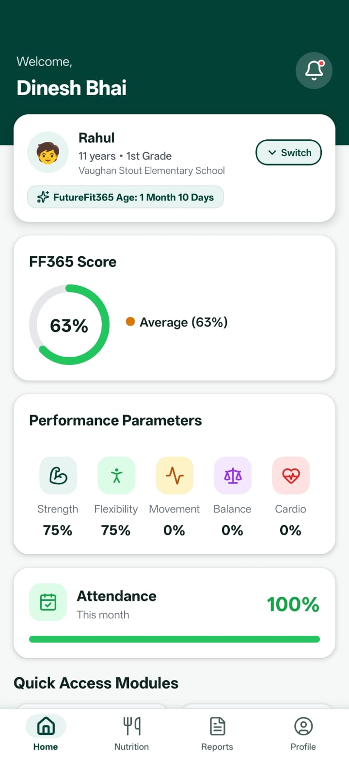 Parent Connect development dashboard